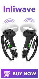 Extended 1.65 Inches of Controller Grip for Oculus Quest 2