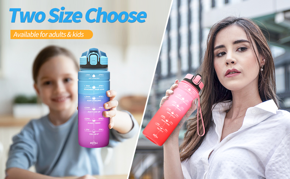water bottle kids sports water bottle 1l water bottle gym water bottle daily water intake bottle