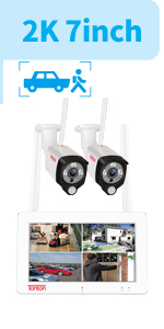 wireless cctv camera system with 7 inches monitor