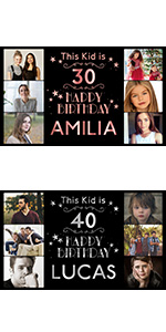 photo birthday banner