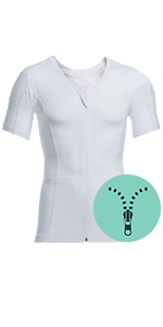 Pull Over White Posture Shirt With Zipper