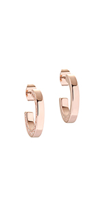 rose gold hoops