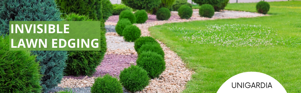 Invisible lawn edging
