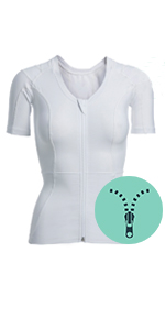 Pull Over White Posture Shirt With Zipper