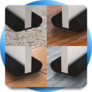 Door draft blocker fits all doors 76 to 91 cm wide