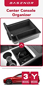 tesla model 3 center console tray