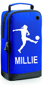 Girls Personalised Football Boot Bag with compartment