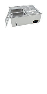 6-pan bain marie electric