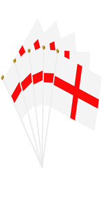 handheld flags on sticks