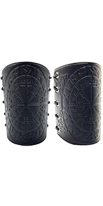 Viking Vegvisir Embossed Arm Bracers
