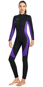 women wetsuit full length 3mm long sleeve full body