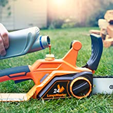 LawnMaster 24V Cordless Chainsaw Lightweight