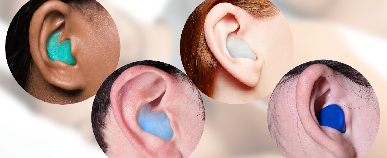 Silicone Ear Plugs for Sleep Swim Work Snoring