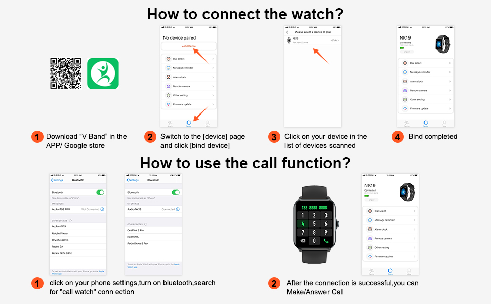 smart watch fitness tracker watch for men women kids best gift