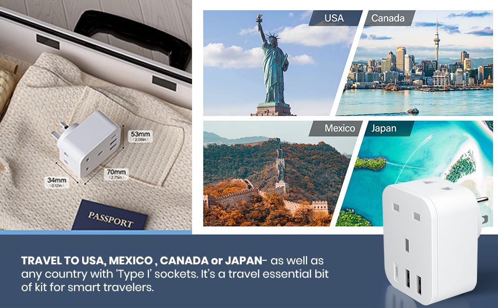 You can insert shaver/toothbrush plug into this universal type G adapter