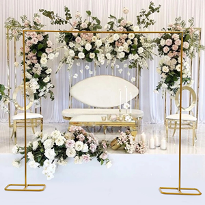 Gold Wedding Balloon Arches Frame