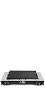 NJ SG-2 Camping Gas Stove Double Burner Portable Cooker Butane BBQ Outdoor