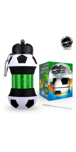 Football water bottle, football gifts for boys