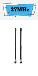UAYESOK 27Mhz BNC Rubber Antenna (Pack of 2)