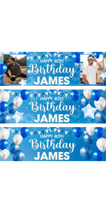 Happy birthday party banner background backdrop