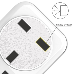 UK to EU Plug with 2Adapter