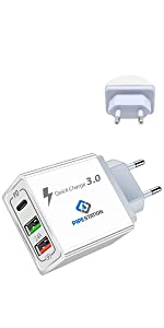 EU 2-Pin Dual USB + PD Adapter - Comparison Table Image (1)
