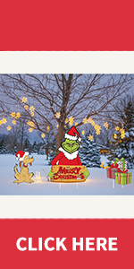 Christams grinch yard sign