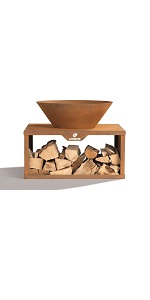 fire pit wood storage
