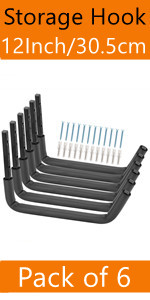 Wall Mount Storage Hooks