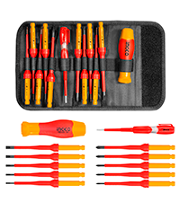 INGCO 12Pcs Interchangeable Insulated Screwdriver Set