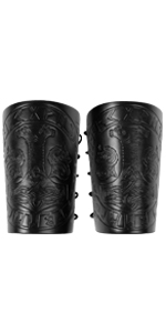 Wolf Hammer Leather Wristband