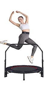 adult trampoline with handle