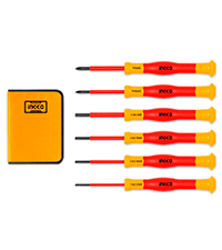 INGCO 6Pcs Insulated Precision Screwdriver Set