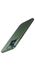 Green Ultra Thin iPhone 14 Pro Case and Screen Protector
