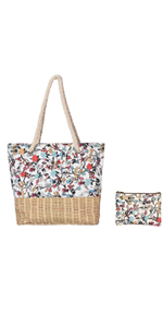 canvas beach bag large for women summer