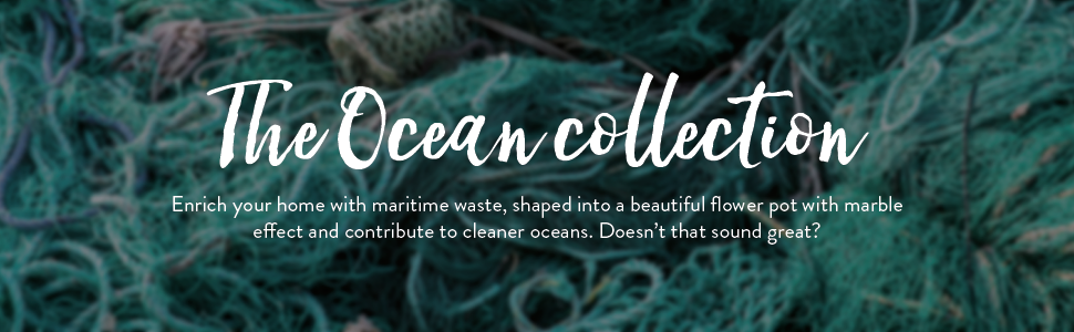 Elho The Ocean Collection pots made with maritime plastic
