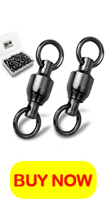 black fishing swivels