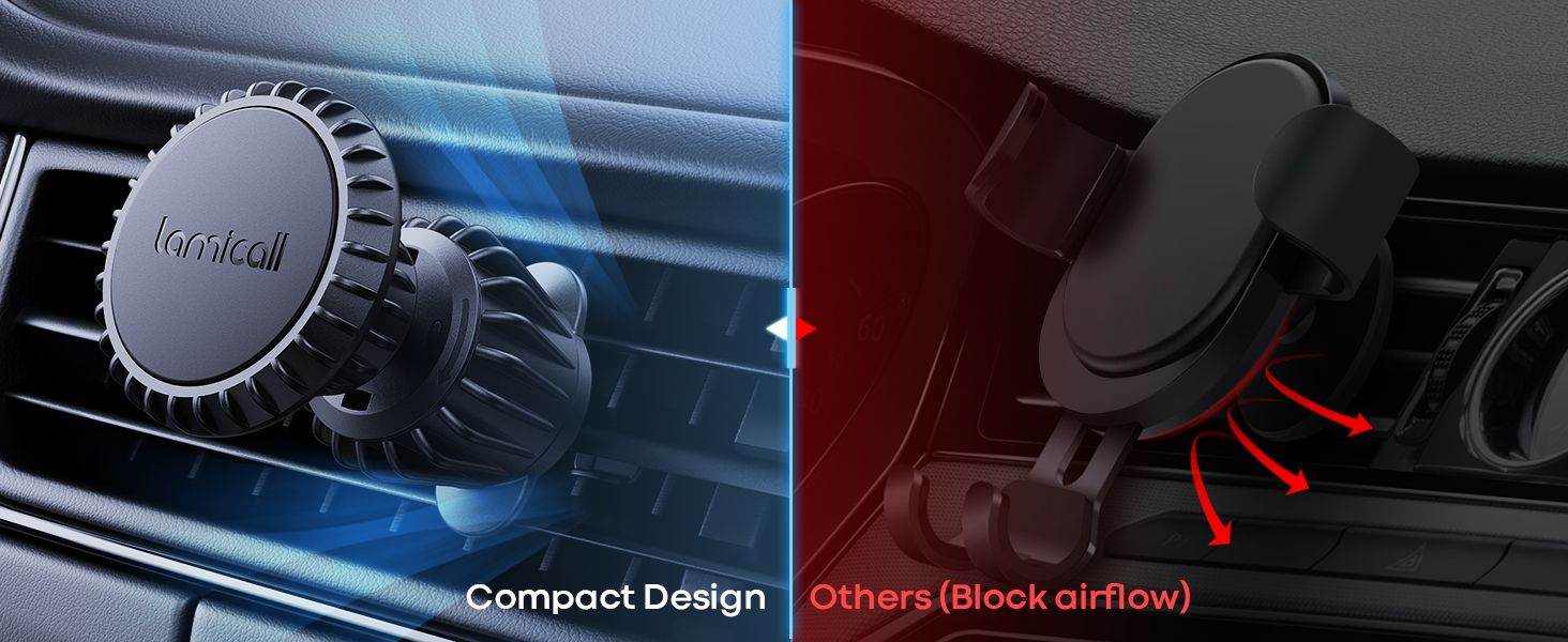 magnetic car phone holder vent