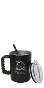 CarpLife thermal mug and spoon camo