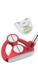 2 balls Mallet putter with headcover