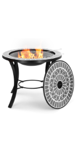 Dark Grey Mosaic Fire Pit