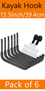Wall Mount Kayak Hooks