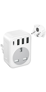 European plug adapter