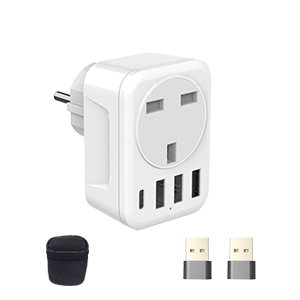 UK to Euro Plug Adapter