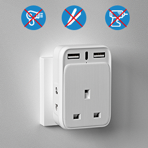 UK to EU Euro Europe Travel Adapter