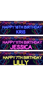 Happy birthday party banner background backdrop