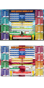 2022 qatar world cup wall chart