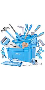 25 Piece Beginner Carpentry Tool Set with Tool Box