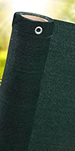 Privacy screen netting green