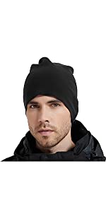 Arcweg Winter Fleece Hat Thermal Running Hat Windproof Fleece Cycling Hat Skull Cap